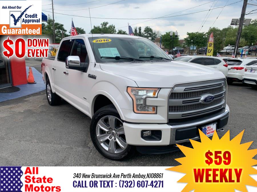 Used Ford F-150 4WD SuperCrew 145" Platinum 2016 | All State Motor Inc. Perth Amboy, New Jersey Used Ford F-150 4WD SuperCrew 145" Platinum 2016 | All State Motor Inc. Perth Amboy, New Jersey