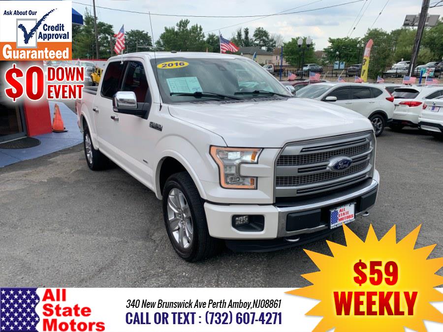 Used Ford F-150 4WD SuperCrew 145" Platinum 2016 | All State Motor Inc. Perth Amboy, New Jersey Used Ford F-150 4WD SuperCrew 145" Platinum 2016 | All State Motor Inc. Perth Amboy, New Jersey