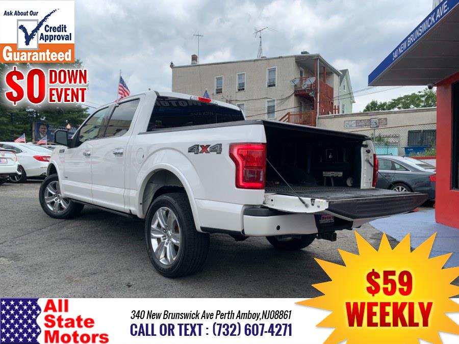 Used Ford F-150 4WD SuperCrew 145" Platinum 2016 | All State Motor Inc. Perth Amboy, New Jersey Used Ford F-150 4WD SuperCrew 145" Platinum 2016 | All State Motor Inc. Perth Amboy, New Jersey