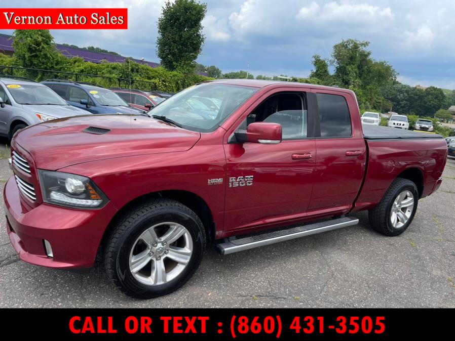 2014 Ram 1500 4WD Quad Cab 140.5" Sport, available for sale in Manchester, Connecticut | Vernon Auto Sale & Service. Manchester, Connecticut 2014 Ram 1500 4WD Quad Cab 140.5" Sport, available for sale in Manchester, Connecticut | Vernon Auto Sale & Service. Manchester, Connecticut