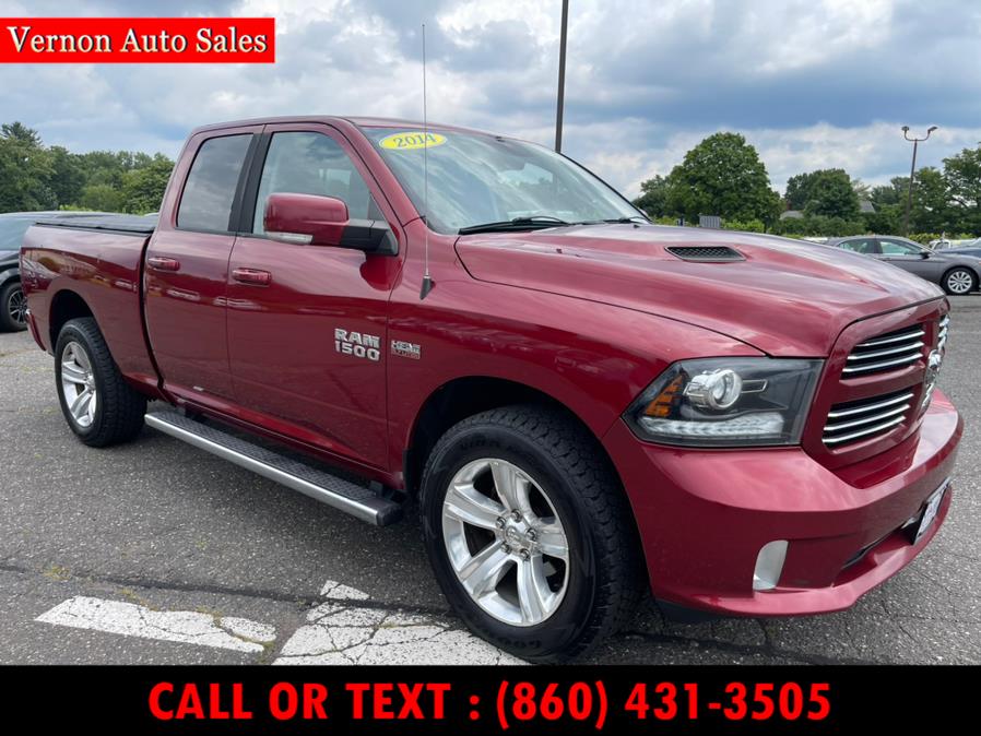 2014 Ram 1500 4WD Quad Cab 140.5" Sport, available for sale in Manchester, Connecticut | Vernon Auto Sale & Service. Manchester, Connecticut 2014 Ram 1500 4WD Quad Cab 140.5" Sport, available for sale in Manchester, Connecticut | Vernon Auto Sale & Service. Manchester, Connecticut