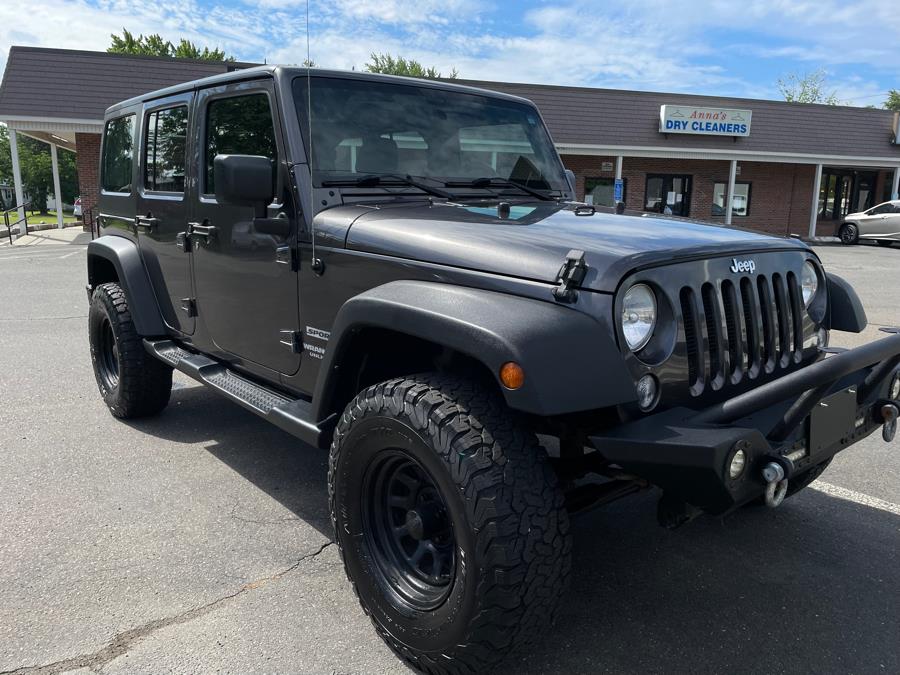 2014 Jeep Wrangler Unlimited 4WD 4dr Sport, available for sale in Agawam, Massachusetts | Malkoon Motors. Agawam, Massachusetts