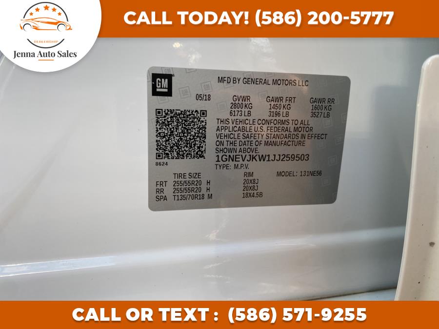 Used Chevrolet Traverse AWD 4dr Premier w/1LZ 2018 | Jenna Auto Sale Inc. Roseville, Michigan Used Chevrolet Traverse AWD 4dr Premier w/1LZ 2018 | Jenna Auto Sale Inc. Roseville, Michigan