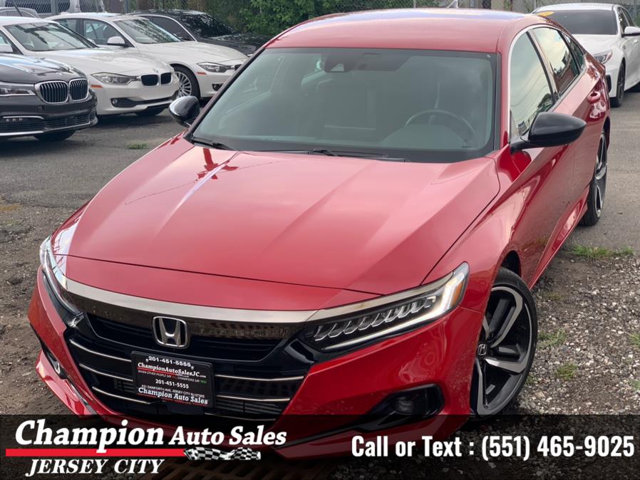 2021 Honda Accord Sedan Sport 1.5T CVT, available for sale in Jersey City, New Jersey | Champion Auto Sales. Jersey City, New Jersey 2021 Honda Accord Sedan Sport 1.5T CVT, available for sale in Jersey City, New Jersey | Champion Auto Sales. Jersey City, New Jersey