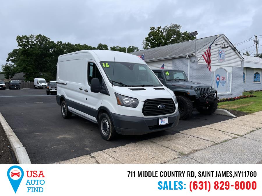 2016 Ford Transit Cargo Van T-150 130" Med Rf 8600 GVWR Sliding RH Dr, available for sale in Saint James, New York | USA Auto Find. Saint James, New York