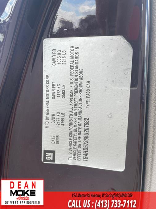 2008 Buick Lucerne 4dr Sdn V6 CXL, available for sale in W Springfield, Massachusetts | Dean Moke America of West Springfield. W Springfield, Massachusetts 2008 Buick Lucerne 4dr Sdn V6 CXL, available for sale in W Springfield, Massachusetts | Dean Moke America of West Springfield. W Springfield, Massachusetts