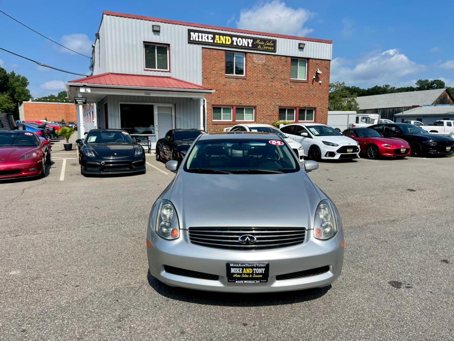 2004 Infiniti G35 Coupe 2dr Cpe Auto w/Leather, available for sale in South Windsor, Connecticut | Mike And Tony Auto Sales, Inc. South Windsor, Connecticut 2004 Infiniti G35 Coupe 2dr Cpe Auto w/Leather, available for sale in South Windsor, Connecticut | Mike And Tony Auto Sales, Inc. South Windsor, Connecticut