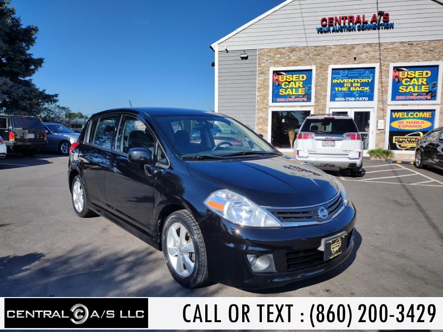 2012 Nissan Versa 5dr HB Auto 1.8 S, available for sale in East Windsor, Connecticut | Central A/S LLC. East Windsor, Connecticut 2012 Nissan Versa 5dr HB Auto 1.8 S, available for sale in East Windsor, Connecticut | Central A/S LLC. East Windsor, Connecticut