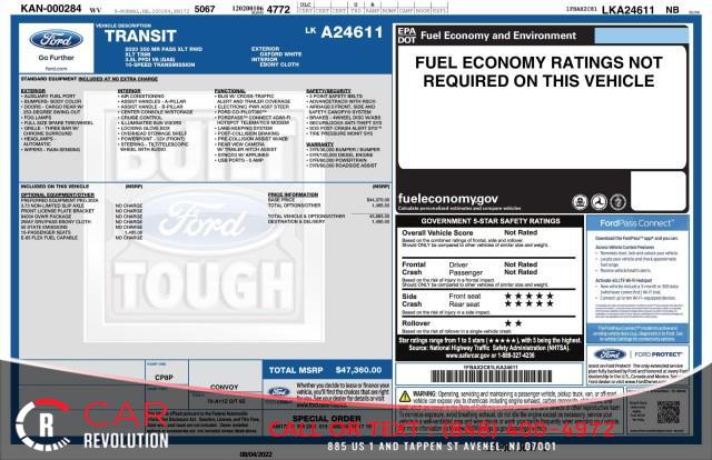 2020 Ford T-350 Transit 15 Passenger Wagon XLT w/ rearCam, available for sale in Avenel, New Jersey | Car Revolution. Avenel, New Jersey 2020 Ford T-350 Transit 15 Passenger Wagon XLT w/ rearCam, available for sale in Avenel, New Jersey | Car Revolution. Avenel, New Jersey
