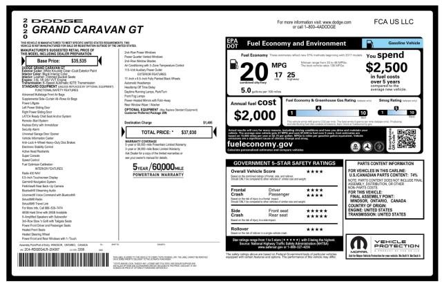 Used Dodge Grand Caravan GT w/ Navi & rearCam 2020 | Car Revolution. Maple Shade, New Jersey Used Dodge Grand Caravan GT w/ Navi & rearCam 2020 | Car Revolution. Maple Shade, New Jersey