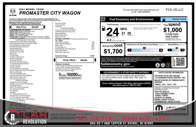 2021 Ram Promaster City Wagon w/ rearCam, available for sale in Avenel, New Jersey | Car Revolution. Avenel, New Jersey 2021 Ram Promaster City Wagon w/ rearCam, available for sale in Avenel, New Jersey | Car Revolution. Avenel, New Jersey
