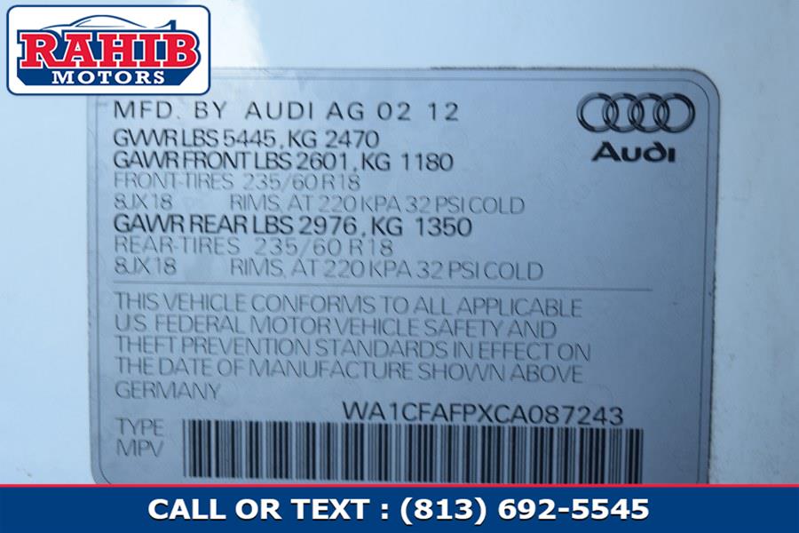 2012 Audi Q5 quattro 4dr 2.0T Premium, available for sale in Winter Park, Florida | Rahib Motors. Winter Park, Florida 2012 Audi Q5 quattro 4dr 2.0T Premium, available for sale in Winter Park, Florida | Rahib Motors. Winter Park, Florida