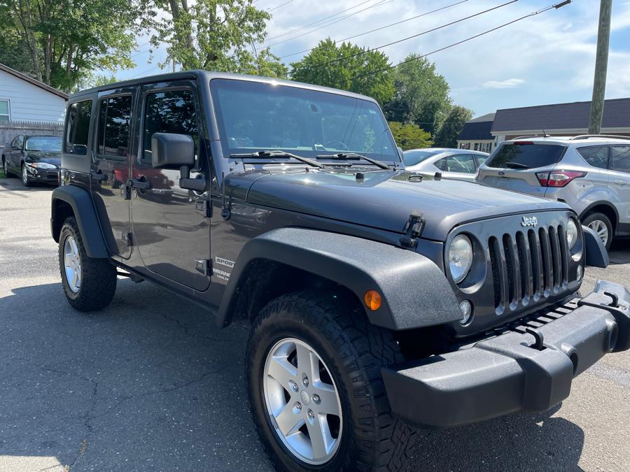 2014 Jeep Wrangler Unlimited 4WD 4dr Sport, available for sale in Agawam, Massachusetts | Malkoon Motors. Agawam, Massachusetts