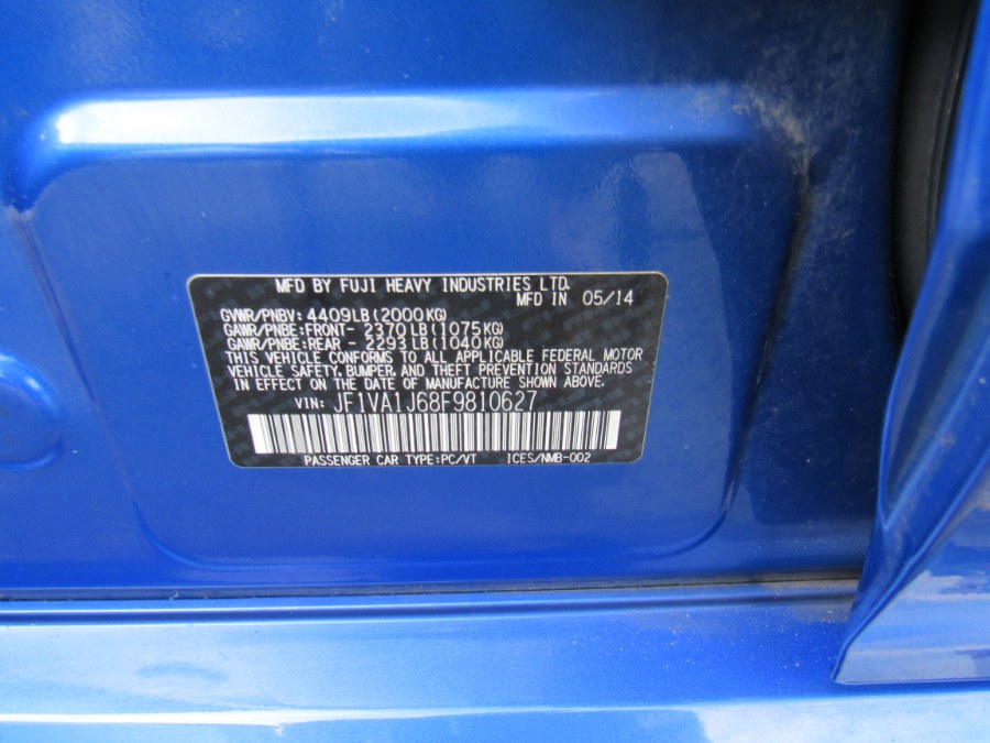 2015 Subaru WRX Limited, available for sale in Worcester, Massachusetts | Hilario's Auto Sales Inc.. Worcester, Massachusetts 2015 Subaru WRX Limited, available for sale in Worcester, Massachusetts | Hilario's Auto Sales Inc.. Worcester, Massachusetts