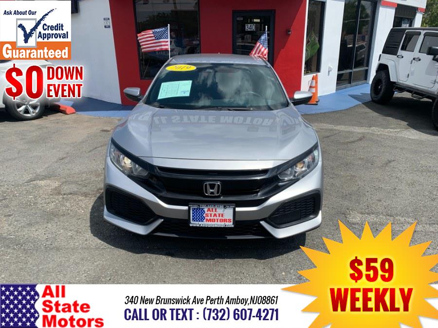 Used Honda Civic Hatchback LX CVT 2019 | All State Motor Inc. Perth Amboy, New Jersey Used Honda Civic Hatchback LX CVT 2019 | All State Motor Inc. Perth Amboy, New Jersey