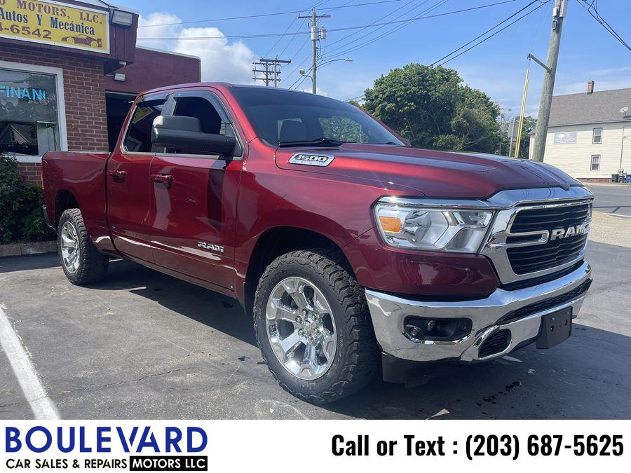 2021 Ram 1500 Quad Cab Big Horn Pickup 4D 6 1/3 ft, available for sale in New Haven, Connecticut | Boulevard Motors LLC. New Haven, Connecticut 2021 Ram 1500 Quad Cab Big Horn Pickup 4D 6 1/3 ft, available for sale in New Haven, Connecticut | Boulevard Motors LLC. New Haven, Connecticut