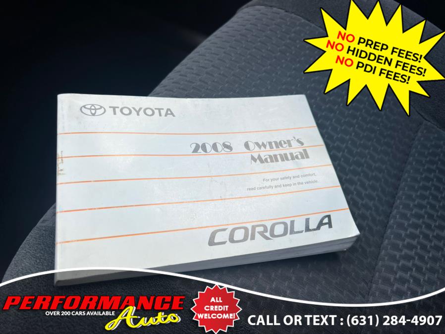 2008 Toyota Corolla 4dr Sdn Auto S, available for sale in Bohemia, New York | Performance Auto Inc. Bohemia, New York 2008 Toyota Corolla 4dr Sdn Auto S, available for sale in Bohemia, New York | Performance Auto Inc. Bohemia, New York
