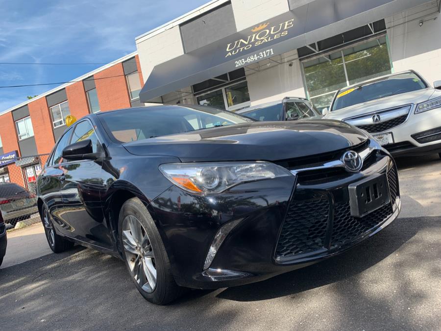 2015 Toyota Camry 4dr Sdn I4 Auto SE (Natl), available for sale in New Haven, Connecticut | Unique Auto Sales LLC. New Haven, Connecticut