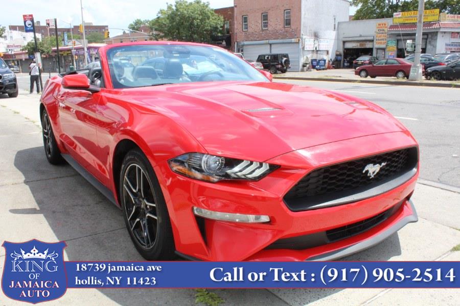 2021 Ford Mustang EcoBoost Premium Convertible, available for sale in Hollis, New York | King of Jamaica Auto Inc. Hollis, New York 2021 Ford Mustang EcoBoost Premium Convertible, available for sale in Hollis, New York | King of Jamaica Auto Inc. Hollis, New York