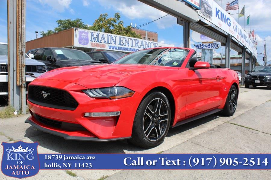2021 Ford Mustang EcoBoost Premium Convertible, available for sale in Hollis, New York | King of Jamaica Auto Inc. Hollis, New York 2021 Ford Mustang EcoBoost Premium Convertible, available for sale in Hollis, New York | King of Jamaica Auto Inc. Hollis, New York