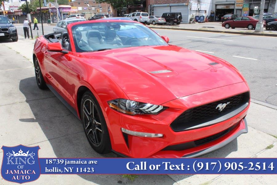 2021 Ford Mustang EcoBoost Premium Convertible, available for sale in Hollis, New York | King of Jamaica Auto Inc. Hollis, New York 2021 Ford Mustang EcoBoost Premium Convertible, available for sale in Hollis, New York | King of Jamaica Auto Inc. Hollis, New York