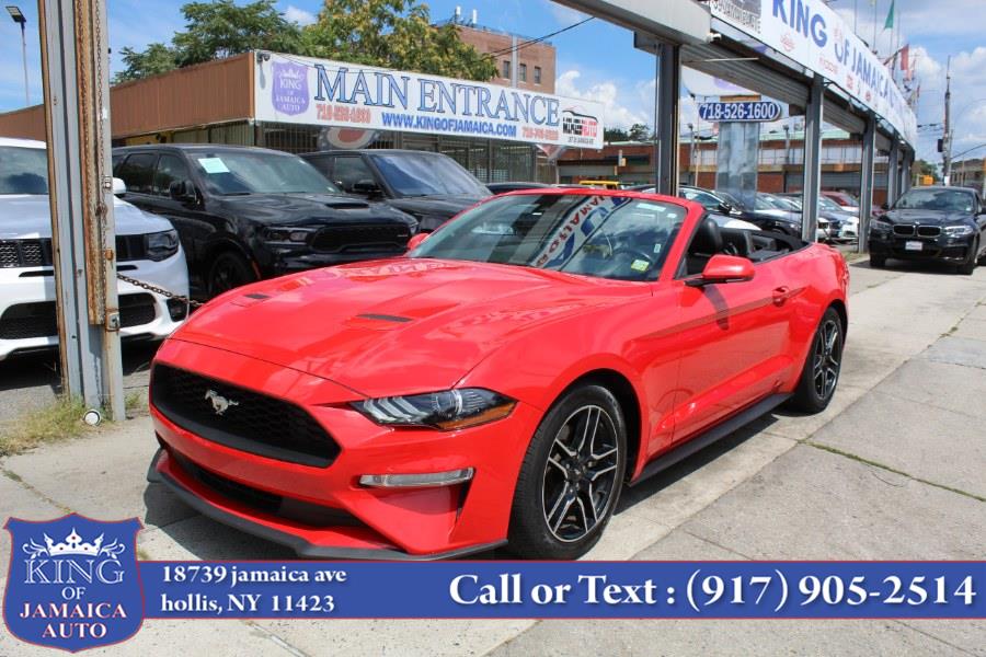 2021 Ford Mustang EcoBoost Premium Convertible, available for sale in Hollis, New York | King of Jamaica Auto Inc. Hollis, New York 2021 Ford Mustang EcoBoost Premium Convertible, available for sale in Hollis, New York | King of Jamaica Auto Inc. Hollis, New York
