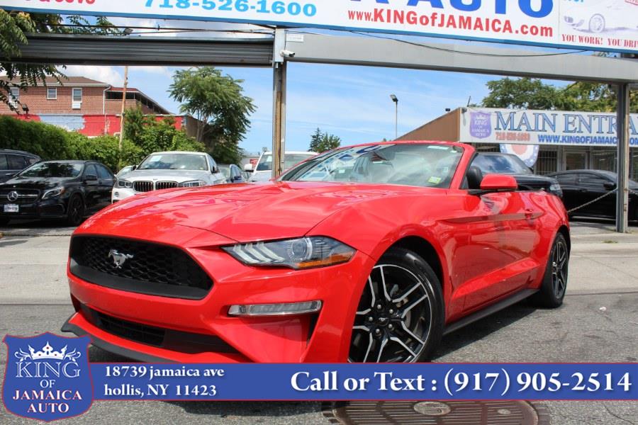 2021 Ford Mustang EcoBoost Premium Convertible, available for sale in Hollis, New York | King of Jamaica Auto Inc. Hollis, New York 2021 Ford Mustang EcoBoost Premium Convertible, available for sale in Hollis, New York | King of Jamaica Auto Inc. Hollis, New York