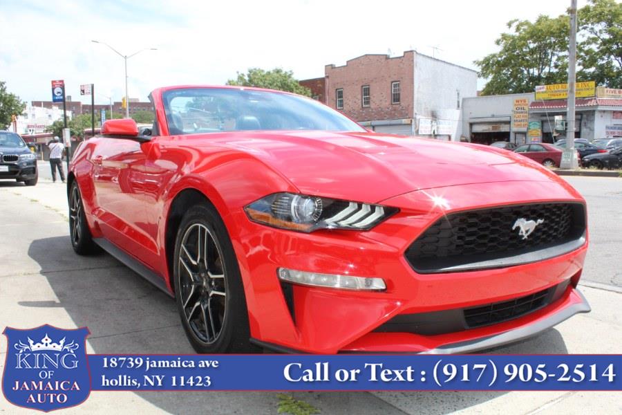 2021 Ford Mustang EcoBoost Premium Convertible, available for sale in Hollis, New York | King of Jamaica Auto Inc. Hollis, New York 2021 Ford Mustang EcoBoost Premium Convertible, available for sale in Hollis, New York | King of Jamaica Auto Inc. Hollis, New York