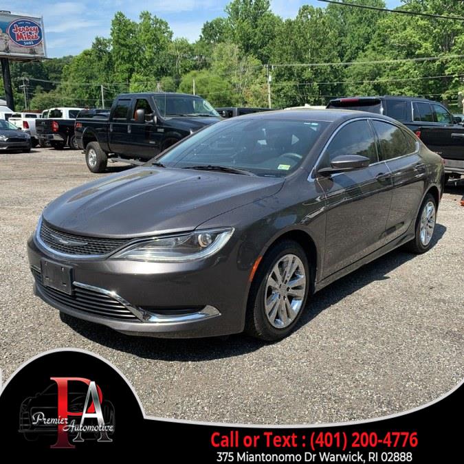 2015 Chrysler 200 4dr Sdn Limited FWD, available for sale in Warwick, Rhode Island | Premier Automotive Sales. Warwick, Rhode Island