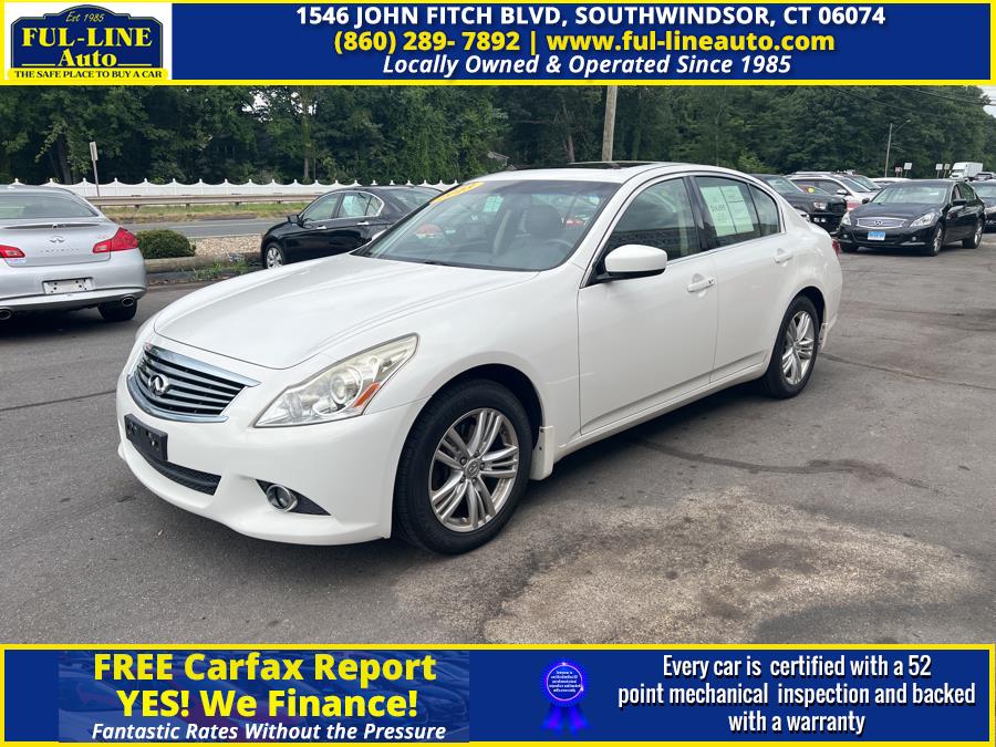 2013 Infiniti G37 Sedan 4dr x AWD, available for sale in South Windsor , Connecticut | Ful-line Auto LLC. South Windsor , Connecticut