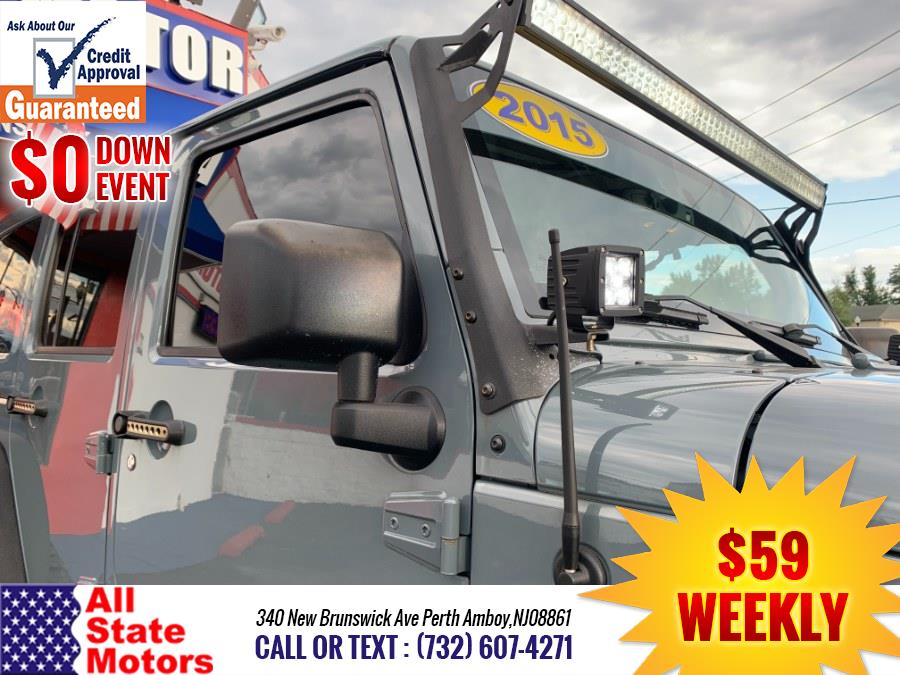 2015 Jeep Wrangler Unlimited 4WD 4dr Sahara, available for sale in Perth Amboy, New Jersey | All State Motor Inc. Perth Amboy, New Jersey 2015 Jeep Wrangler Unlimited 4WD 4dr Sahara, available for sale in Perth Amboy, New Jersey | All State Motor Inc. Perth Amboy, New Jersey
