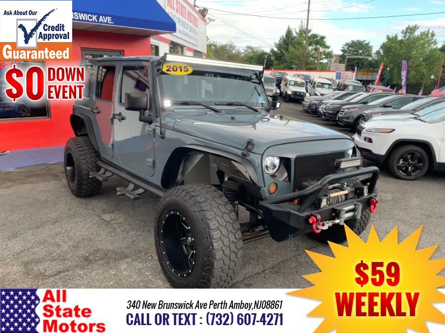 2015 Jeep Wrangler Unlimited 4WD 4dr Sahara, available for sale in Perth Amboy, New Jersey | All State Motor Inc. Perth Amboy, New Jersey 2015 Jeep Wrangler Unlimited 4WD 4dr Sahara, available for sale in Perth Amboy, New Jersey | All State Motor Inc. Perth Amboy, New Jersey