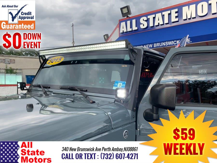 2015 Jeep Wrangler Unlimited 4WD 4dr Sahara, available for sale in Perth Amboy, New Jersey | All State Motor Inc. Perth Amboy, New Jersey 2015 Jeep Wrangler Unlimited 4WD 4dr Sahara, available for sale in Perth Amboy, New Jersey | All State Motor Inc. Perth Amboy, New Jersey
