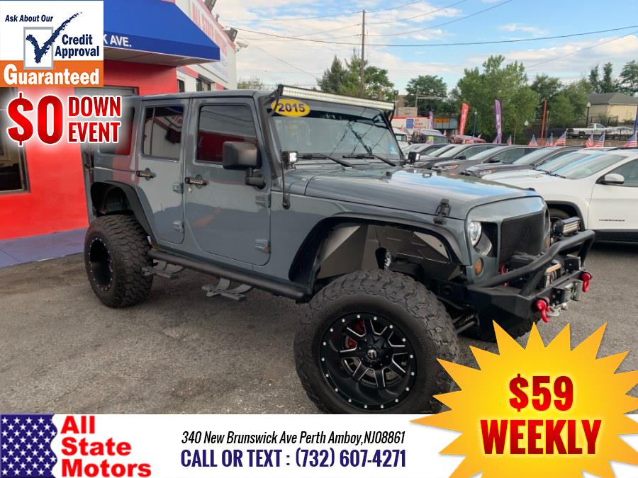 2015 Jeep Wrangler Unlimited 4WD 4dr Sahara, available for sale in Perth Amboy, New Jersey | All State Motor Inc. Perth Amboy, New Jersey 2015 Jeep Wrangler Unlimited 4WD 4dr Sahara, available for sale in Perth Amboy, New Jersey | All State Motor Inc. Perth Amboy, New Jersey