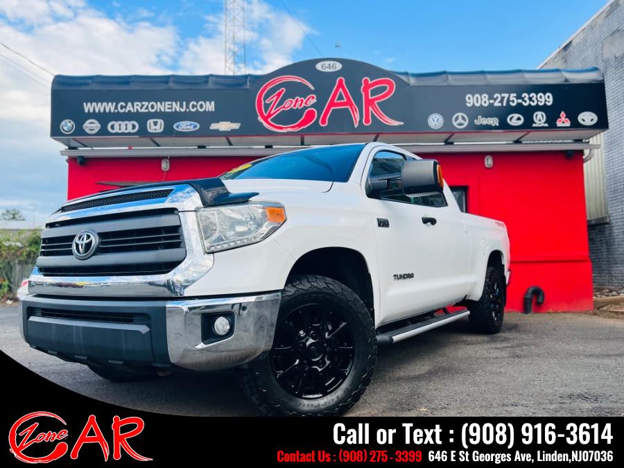 Used Toyota Tundra 4WD Truck Double Cab 5.7L V8 6-Spd AT SR (Natl) 2014 | Car Zone. Linden, New Jersey