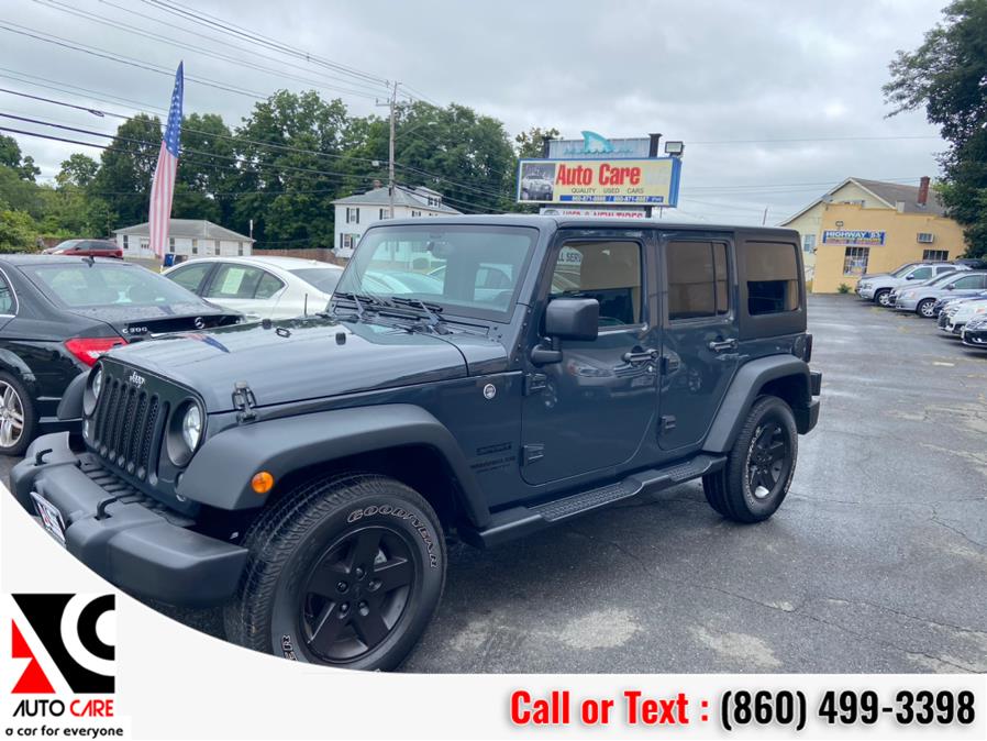 2016 Jeep Wrangler Unlimited 4WD 4dr Sport, available for sale in Vernon , Connecticut | Auto Care Motors. Vernon , Connecticut 2016 Jeep Wrangler Unlimited 4WD 4dr Sport, available for sale in Vernon , Connecticut | Auto Care Motors. Vernon , Connecticut