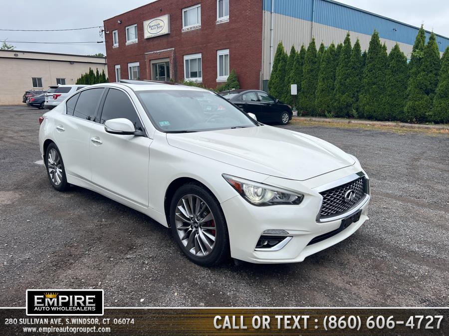 2018 INFINITI Q50 3.0t LUXE AWD, available for sale in S.Windsor, Connecticut | Empire Auto Wholesalers. S.Windsor, Connecticut