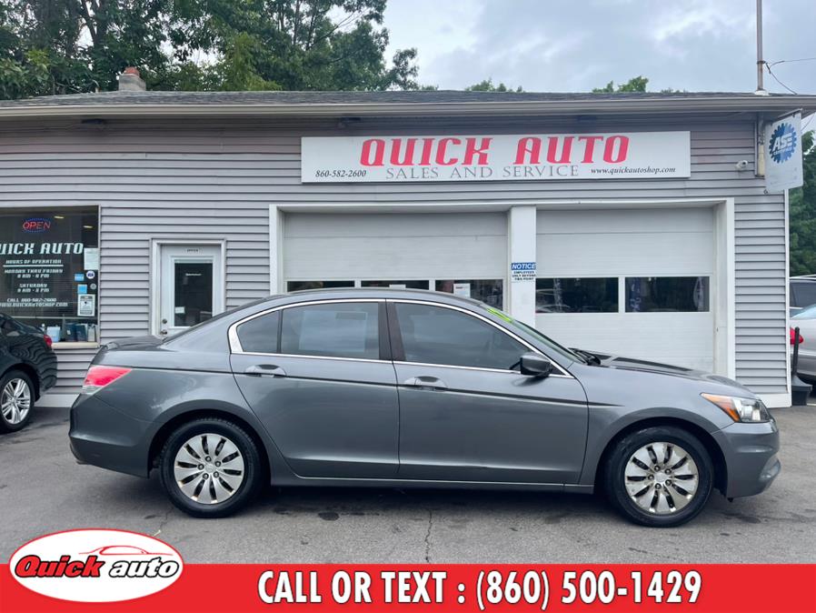 Used Honda Accord Sdn 4dr I4 Auto LX 2012 | Quick Auto LLC. Bristol, Connecticut Used Honda Accord Sdn 4dr I4 Auto LX 2012 | Quick Auto LLC. Bristol, Connecticut
