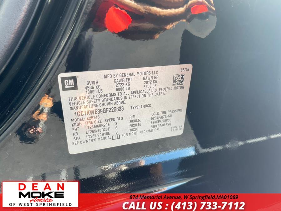 2016 Chevrolet Silverado 2500HD 4WD Crew Cab 153.7" LTZ, available for sale in W Springfield, Massachusetts | Dean Moke America of West Springfield. W Springfield, Massachusetts 2016 Chevrolet Silverado 2500HD 4WD Crew Cab 153.7" LTZ, available for sale in W Springfield, Massachusetts | Dean Moke America of West Springfield. W Springfield, Massachusetts