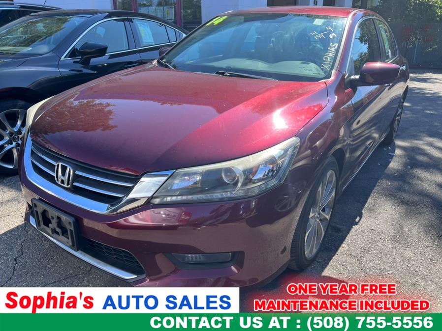 2014 Honda Accord Sedan 4dr I4 CVT Sport, available for sale in Worcester, Massachusetts | Sophia's Auto Sales Inc. Worcester, Massachusetts