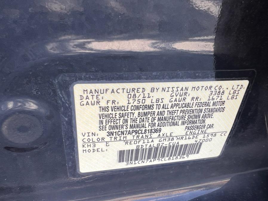 2012 Nissan Versa 4dr Sdn CVT 1.6 SV, available for sale in Revere, Massachusetts | Wonderland Auto. Revere, Massachusetts 2012 Nissan Versa 4dr Sdn CVT 1.6 SV, available for sale in Revere, Massachusetts | Wonderland Auto. Revere, Massachusetts