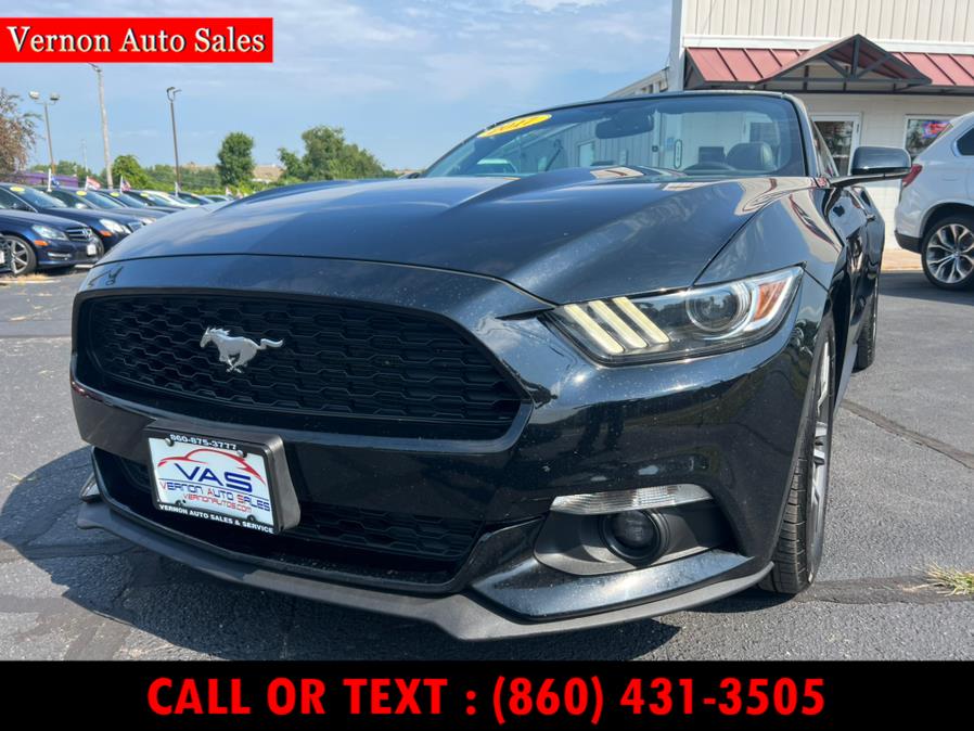 Used Ford Mustang EcoBoost Premium Convertible 2017 | Vernon Auto Sale & Service. Manchester, Connecticut