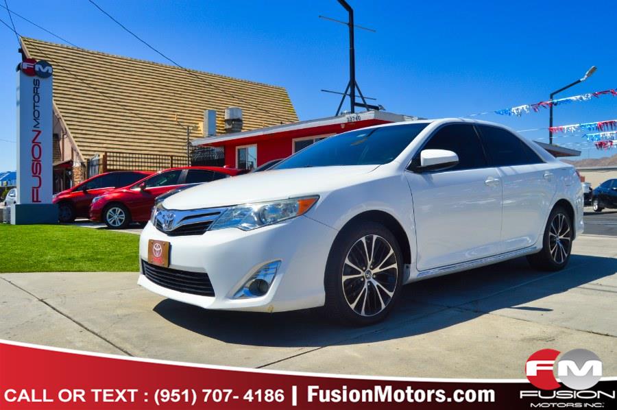2012 Toyota Camry 4dr Sdn I4 Auto XLE (Natl), available for sale in Moreno Valley, California | Fusion Motors Inc. Moreno Valley, California