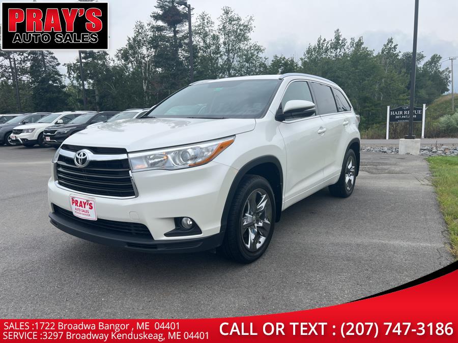 2015 Toyota Highlander AWD 4dr V6 XLE (Natl), available for sale in Bangor , Maine | Pray's Auto Sales . Bangor , Maine