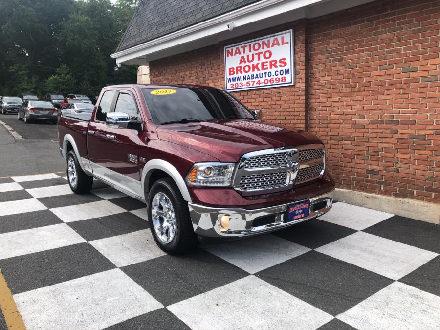 2017 Ram 1500 Laramie 4x4 Quad Cab, available for sale in Waterbury, Connecticut | National Auto Brokers, Inc.. Waterbury, Connecticut