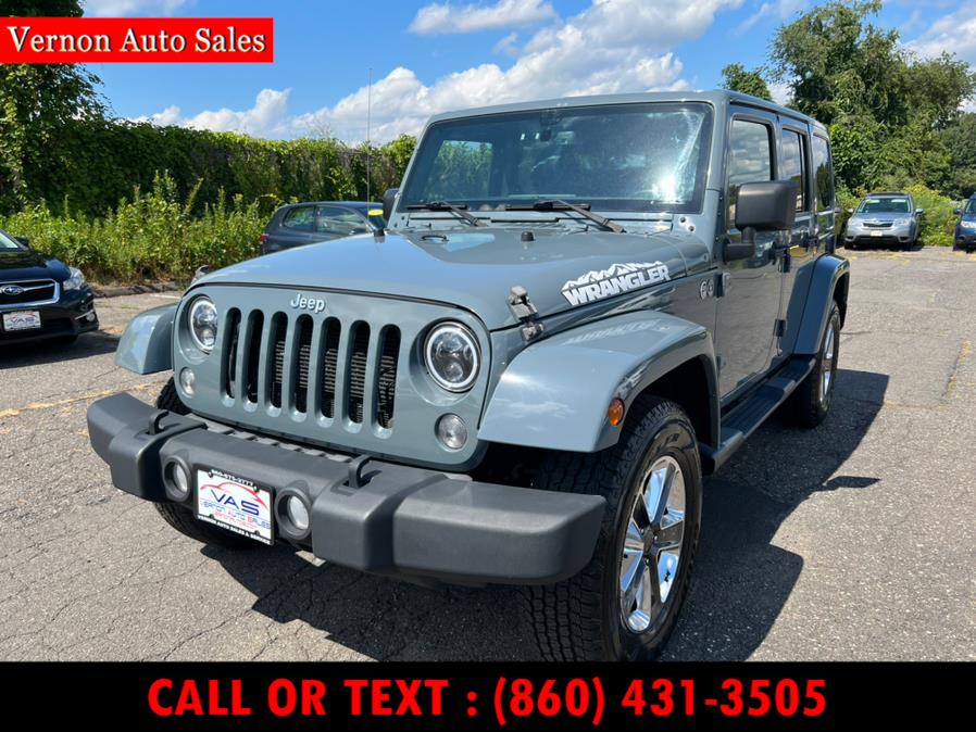 Used Jeep Wrangler Unlimited 4WD 4dr Sahara 2015 | Vernon Auto Sale & Service. Manchester, Connecticut