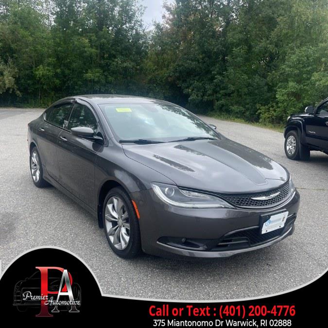 2016 Chrysler 200 4dr Sdn S FWD, available for sale in Warwick, Rhode Island | Premier Automotive Sales. Warwick, Rhode Island 2016 Chrysler 200 4dr Sdn S FWD, available for sale in Warwick, Rhode Island | Premier Automotive Sales. Warwick, Rhode Island