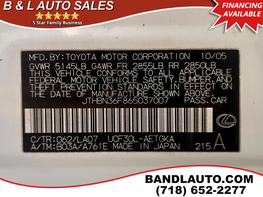 Used Lexus LS 430 4dr Sedan 2006 | B & L Auto Sales LLC. Bronx, New York Used Lexus LS 430 4dr Sedan 2006 | B & L Auto Sales LLC. Bronx, New York