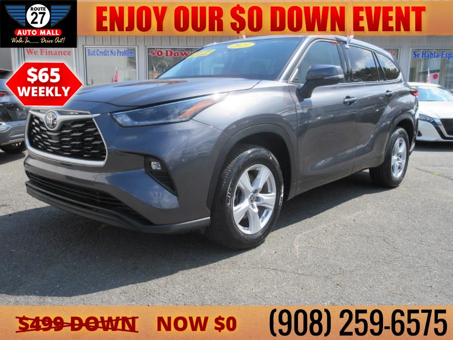 2021 Toyota Highlander LE FWD (Natl), available for sale in Linden, New Jersey | Route 27 Auto Mall. Linden, New Jersey 2021 Toyota Highlander LE FWD (Natl), available for sale in Linden, New Jersey | Route 27 Auto Mall. Linden, New Jersey