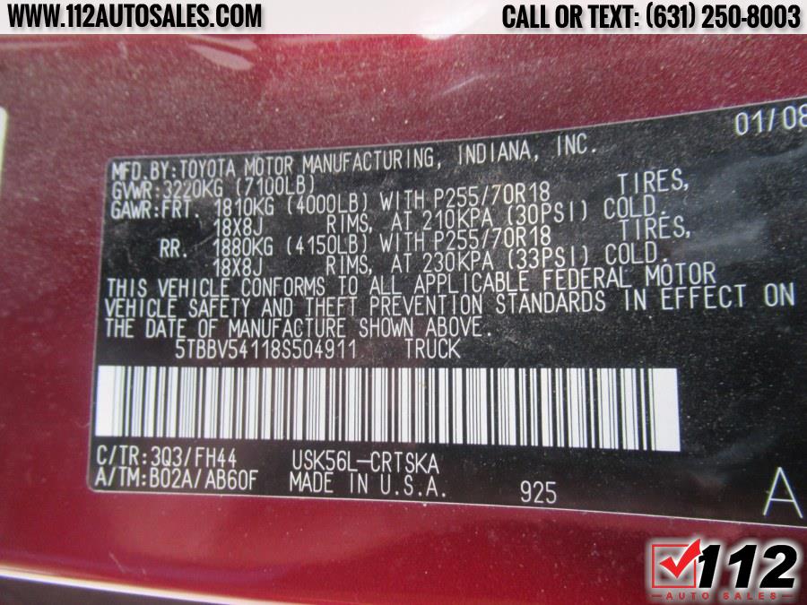 2008 Toyota Tundra Dbl 5.7L V8 6-Spd AT Grade (Natl), available for sale in Patchogue, New York | 112 Auto Sales. Patchogue, New York 2008 Toyota Tundra Dbl 5.7L V8 6-Spd AT Grade (Natl), available for sale in Patchogue, New York | 112 Auto Sales. Patchogue, New York